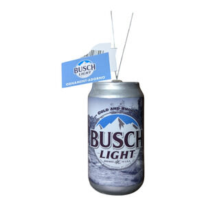 Busch Light Decoupage Holiday Christmas Ornament NWT Gifts
